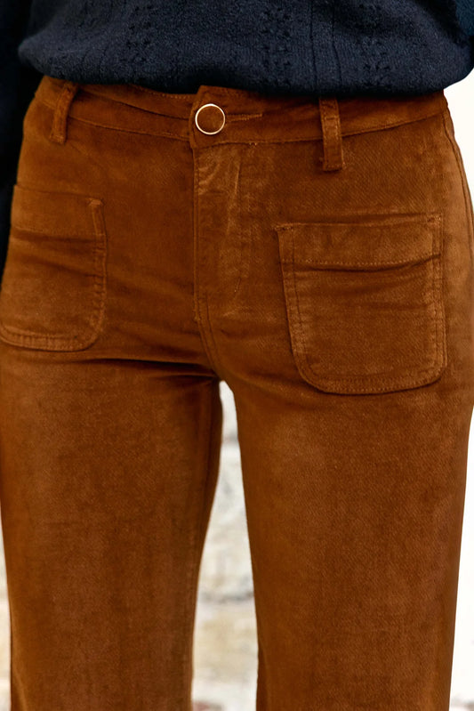Pantalon Anatole Velours Camel