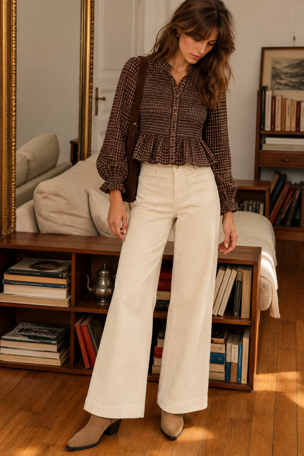 Blouse Célestine Marron