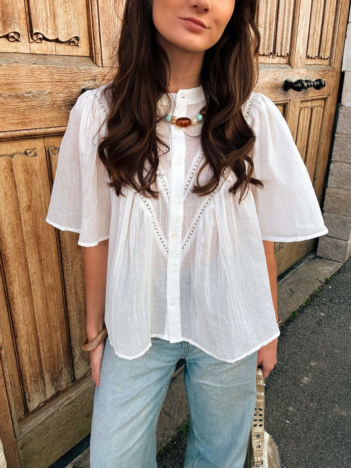 Clarysse Ecru Blouse
