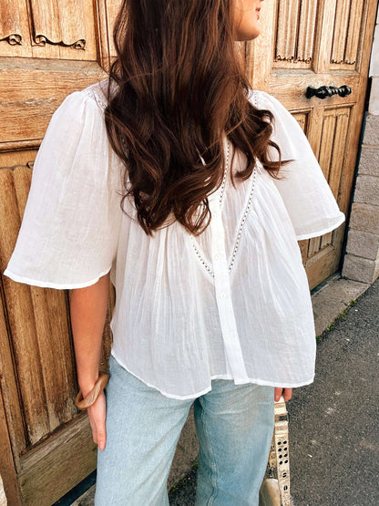 Clarysse Ecru Blouse