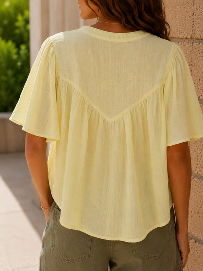 Blouse Clarysse Jaune Les Piplettes 