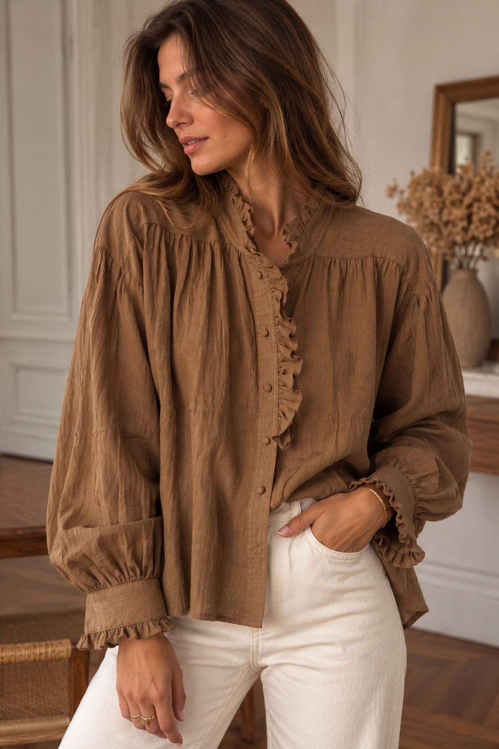 Blouse Elaia Camel