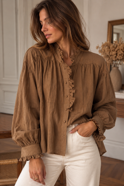 Blouse Elaia Camel