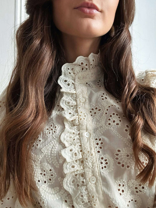 Blouse Éléonore Ivoire