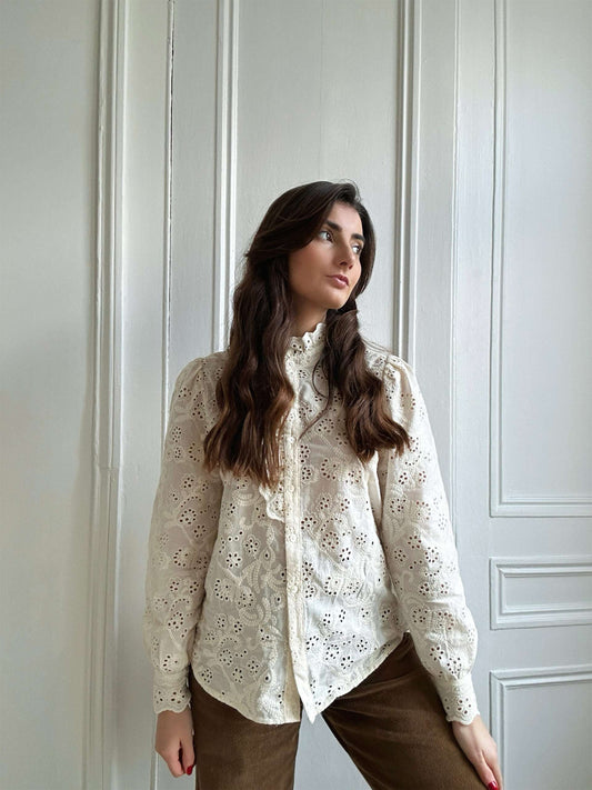 Blouse Éléonore Ivoire