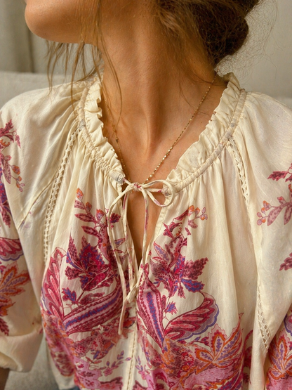 Fiora floral blouse for the chatterboxes
