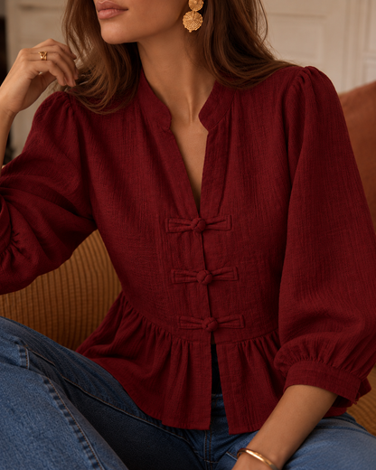 Blouse Nami Rouge Foncé