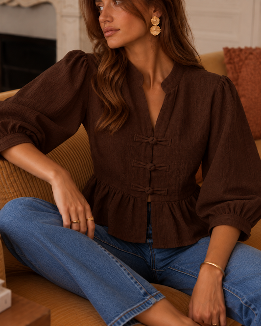 Nami Brown Blouse 