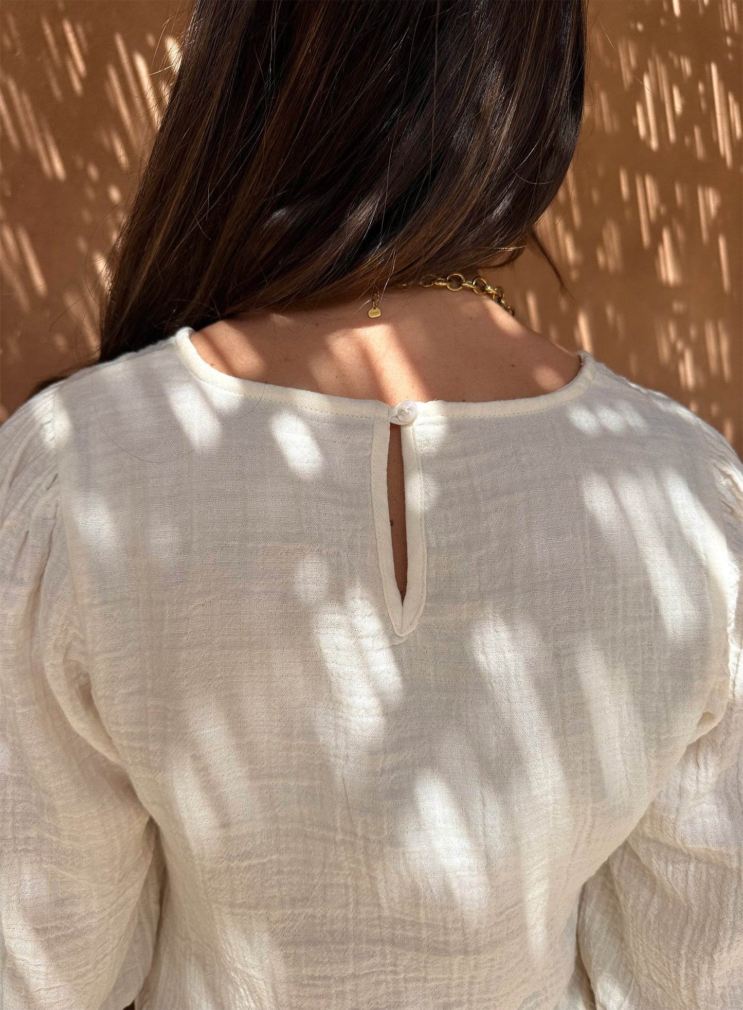 Nina Ecru Blouse