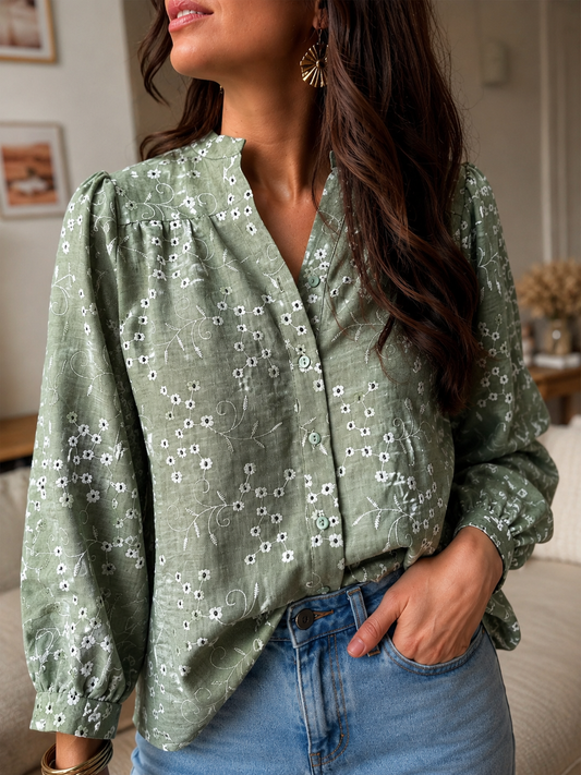Blouse Noela Kaki