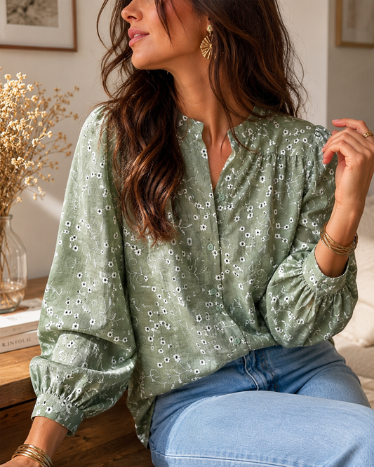 Blouse Noela Kaki
