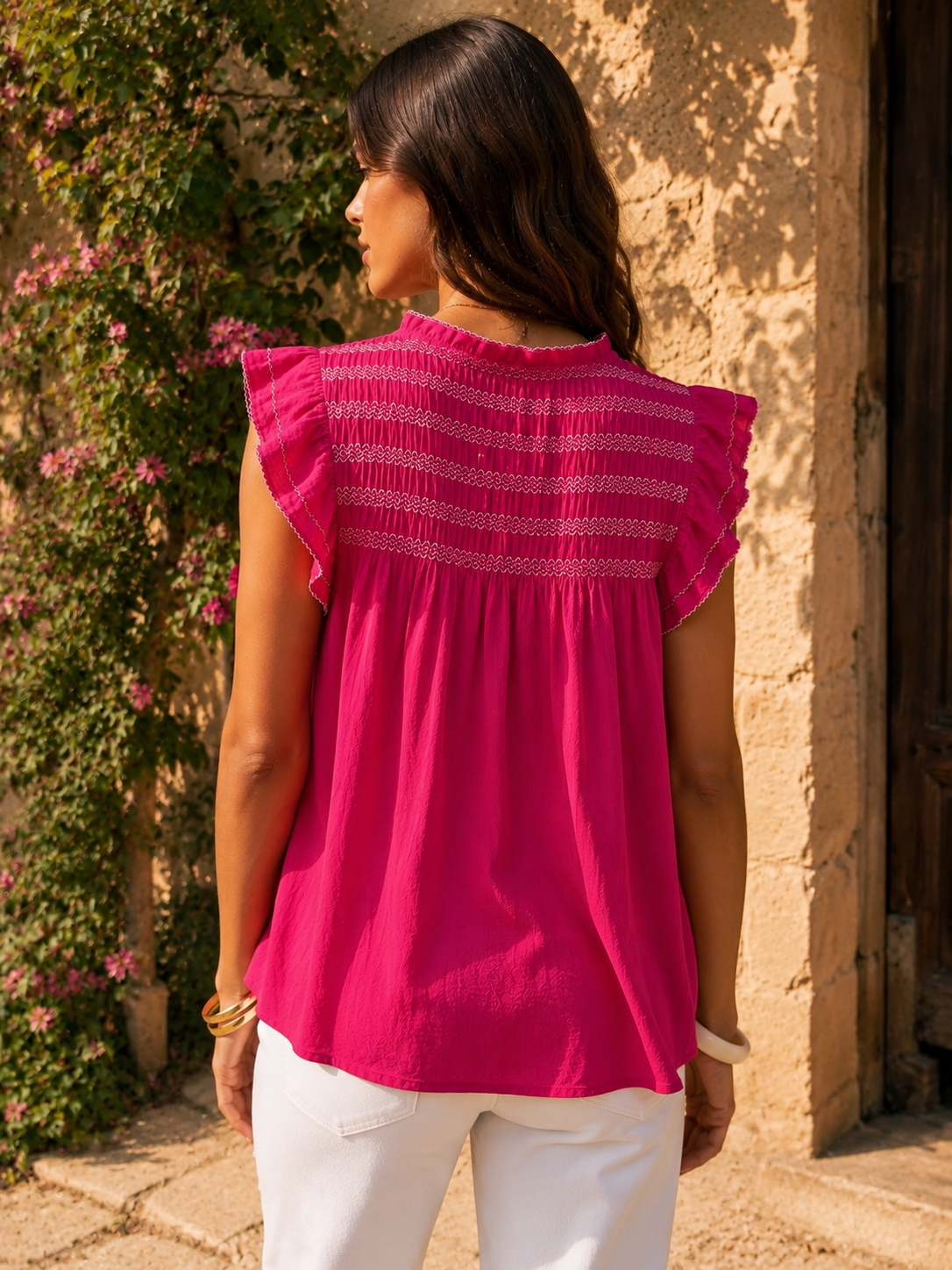 Blouse Noémie Fuchsia