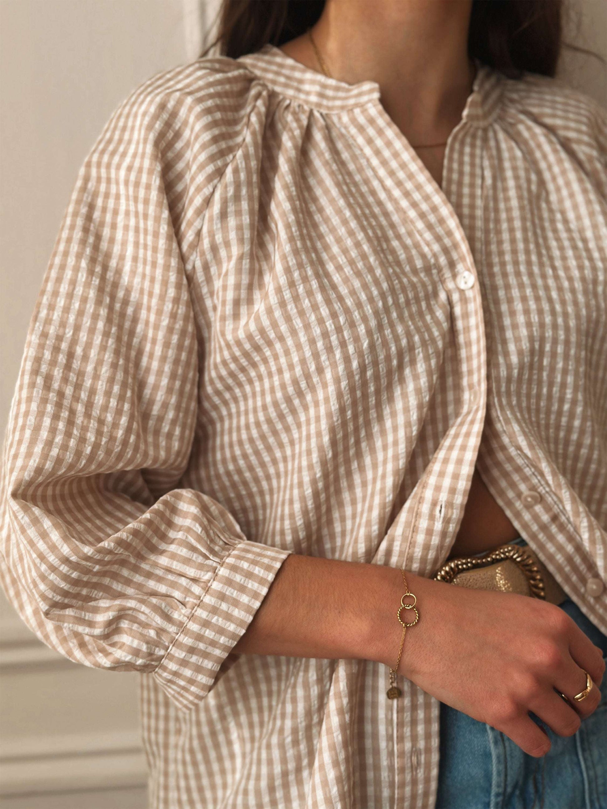 Paula Beige Blouse