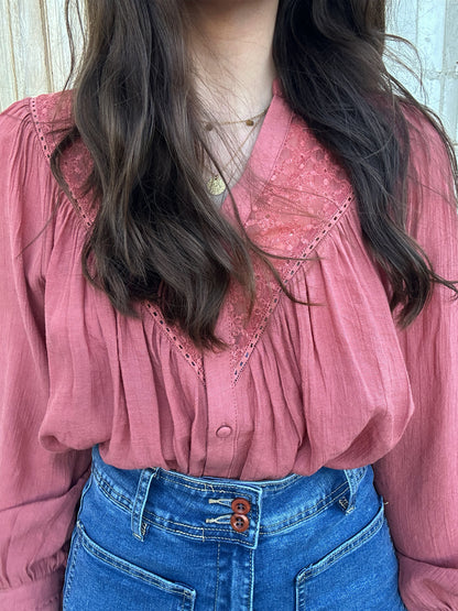 Blouse Rosalie Bois de Rose