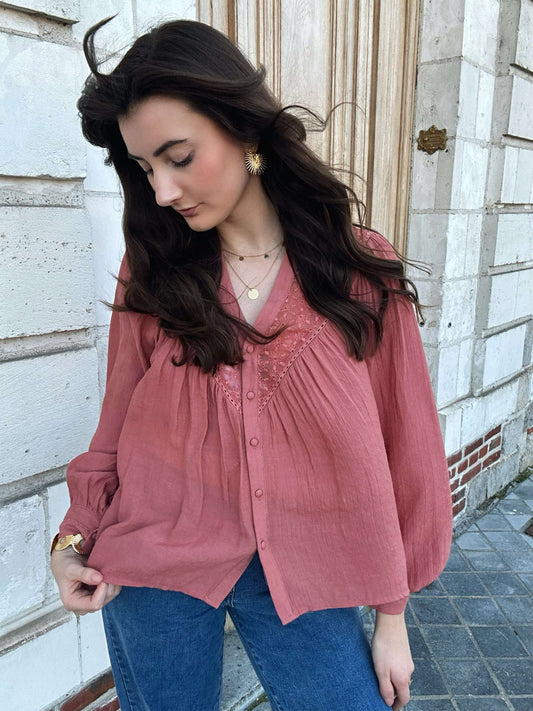 Blouse Rosalie Bois de Rose