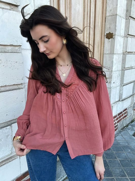 Blouse Rosalie Bois de Rose
