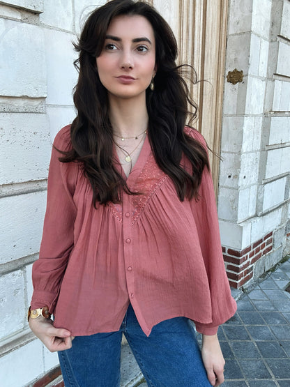 Blouse Rosalie Bois de Rose