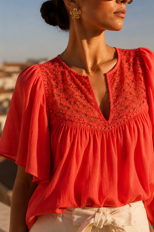 Blouse Serena Corail