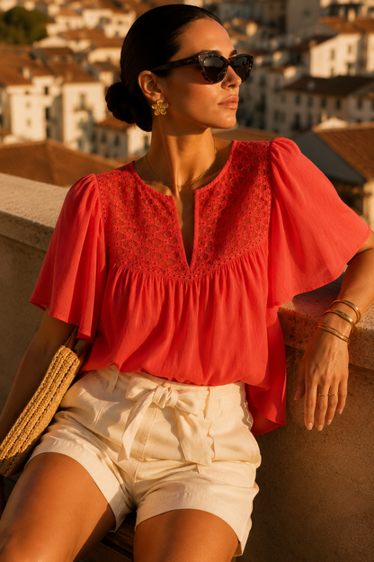 Blouse Serena Corail
