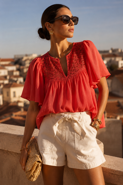 Blouse Serena Corail