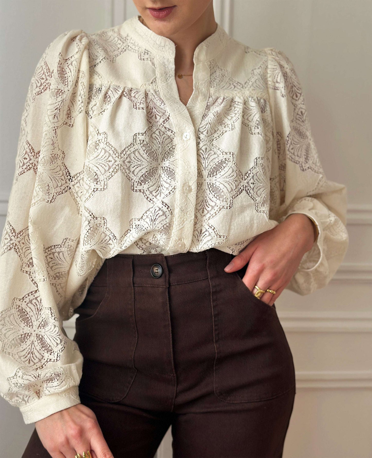 Ecru Victoria Blouse