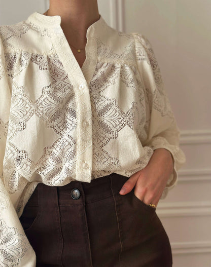 Ecru Victoria Blouse
