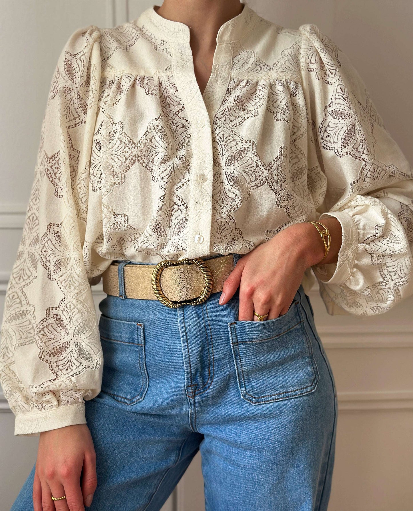 Ecru Victoria Blouse