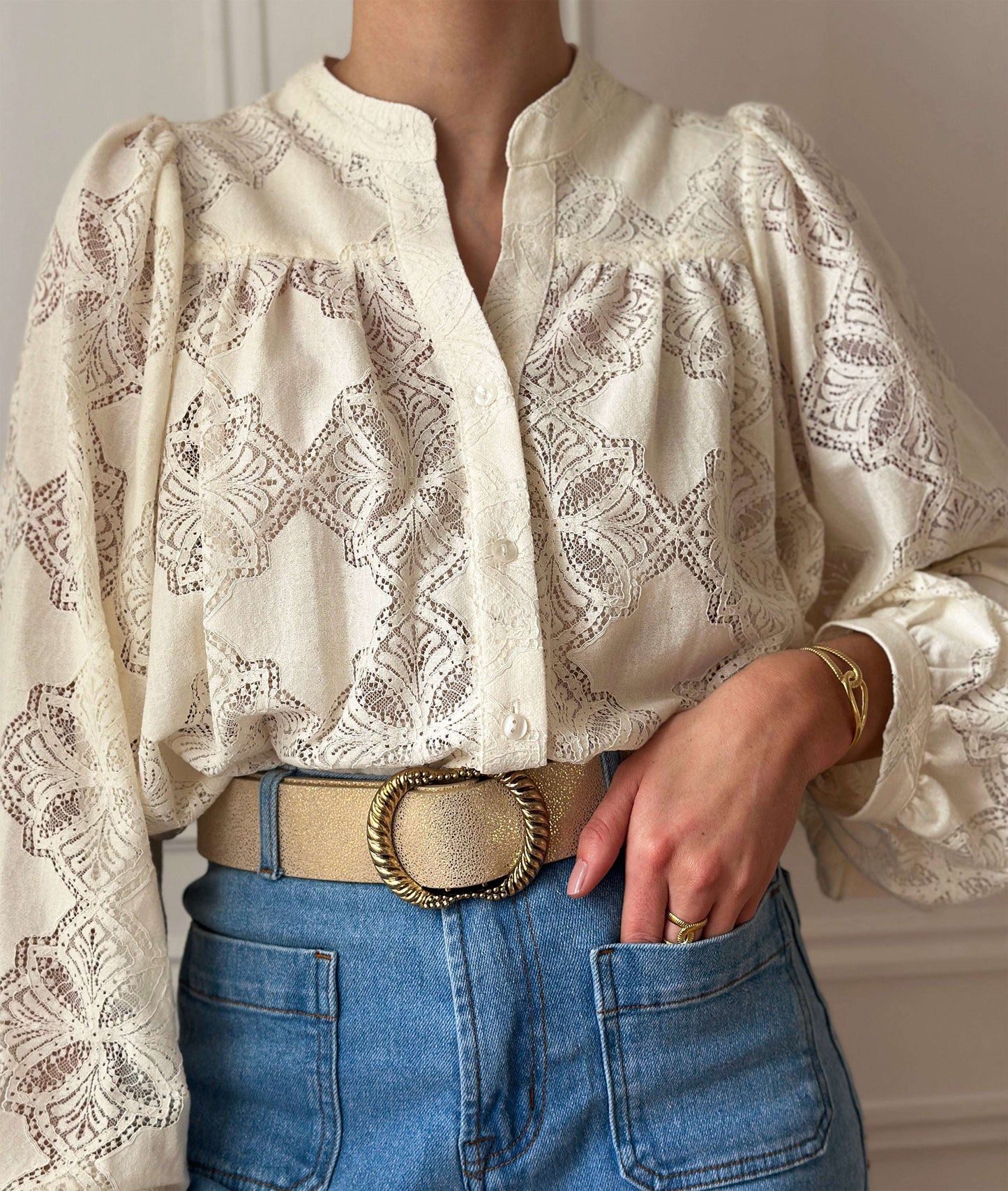 Ecru Victoria Blouse