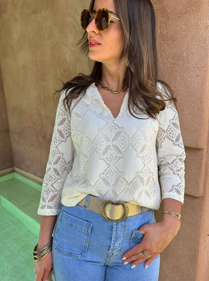 Blouse Zélia Ivoire