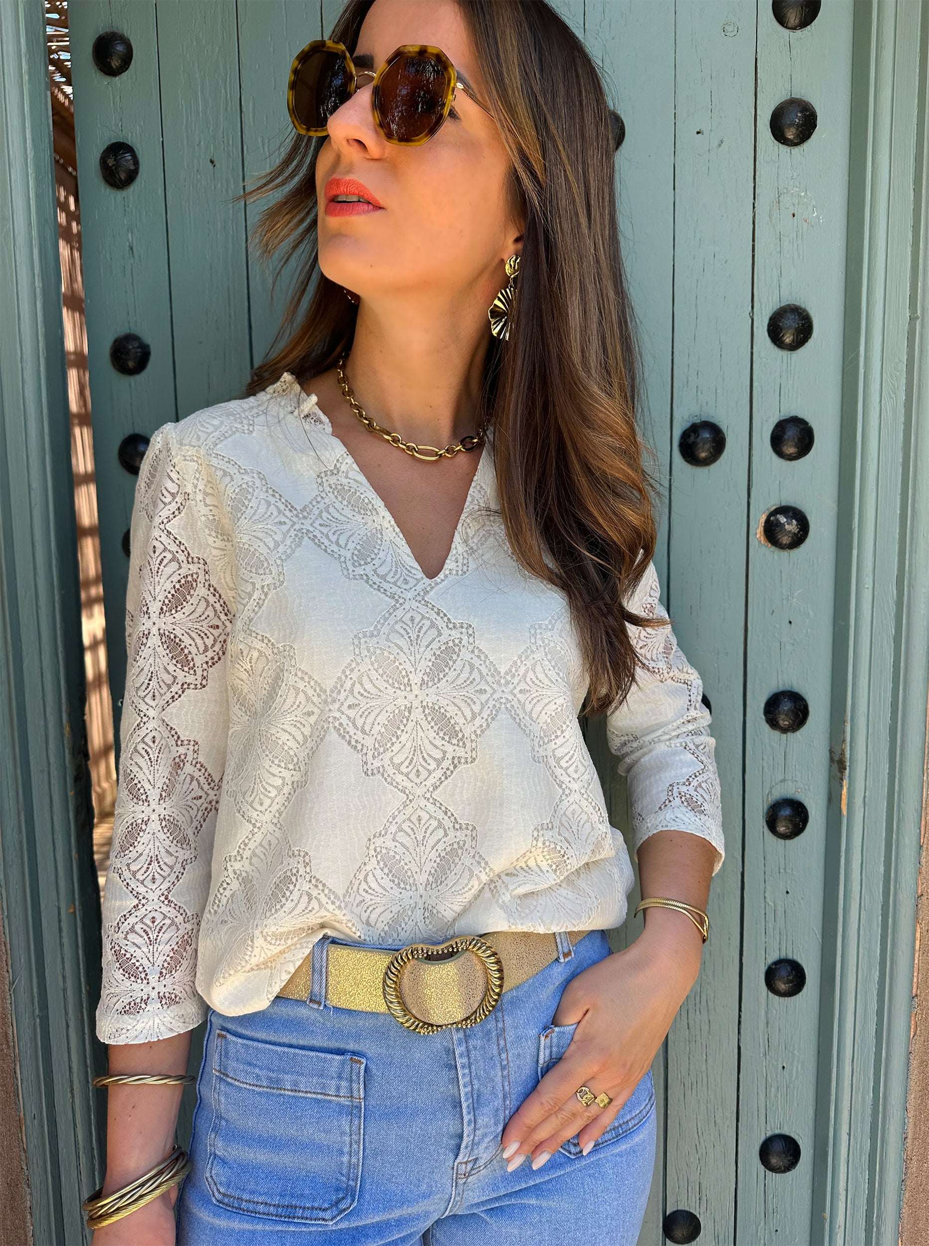 Blouse Zélia Ivoire