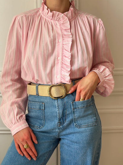 Blouse à Rayures Zoélie Rose