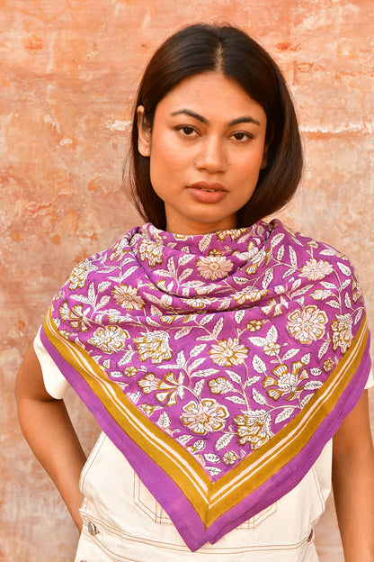 Grand Foulard Carthage Violet