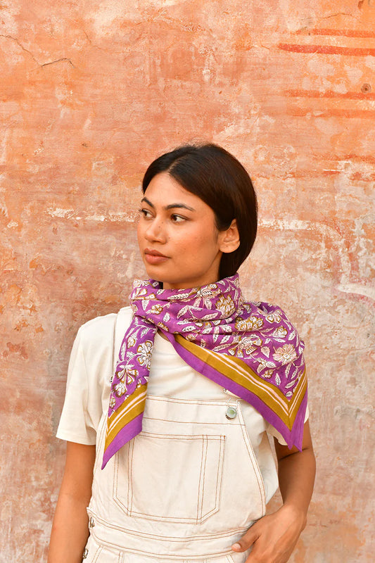 Grand Foulard Carthage Violet