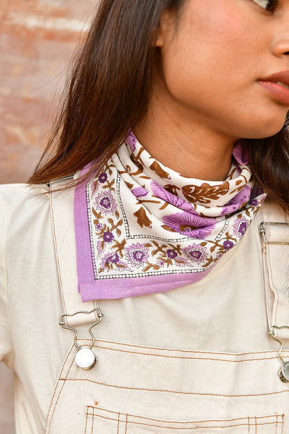 Petit Foulard Ani Lilas
