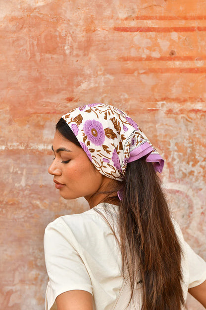 Petit Foulard Ani Lilas