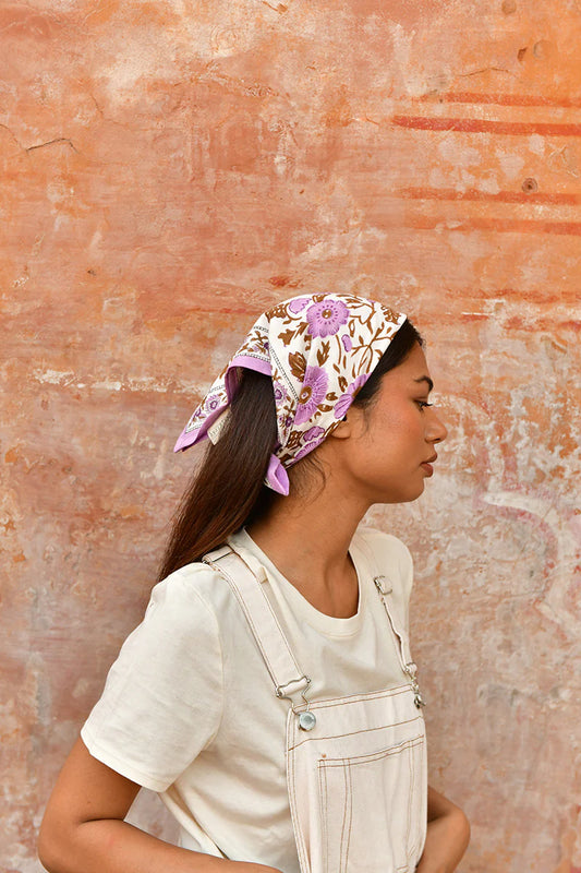 Petit Foulard Ani Lilas