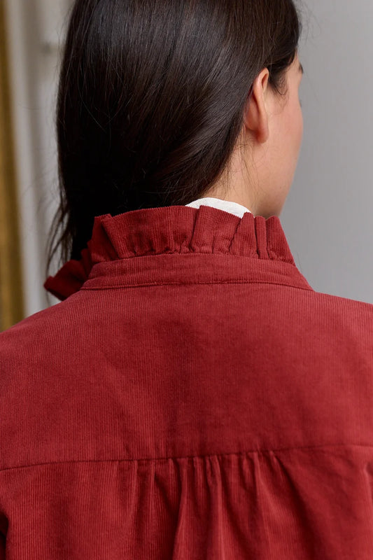 Chemise Lysandre Velours Rouille