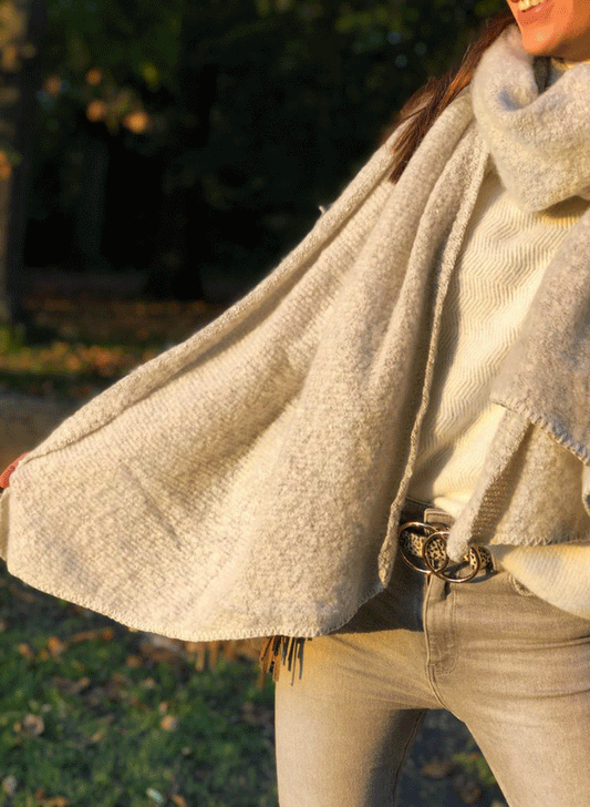 Echarpe Aude Gris Clair