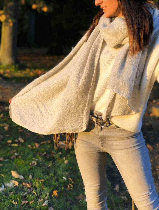 Echarpe Aude Gris Clair