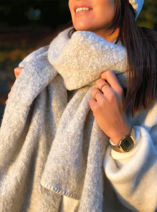 Echarpe Aude Gris Clair