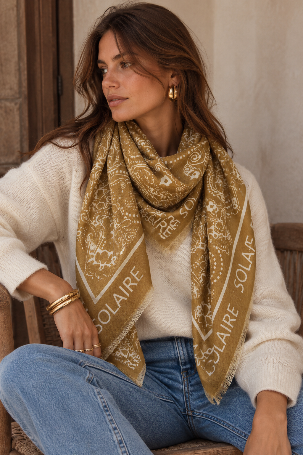 Foulard Bérénice Moutarde