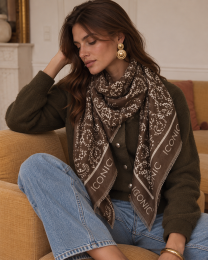 Foulard Bérénice Marron