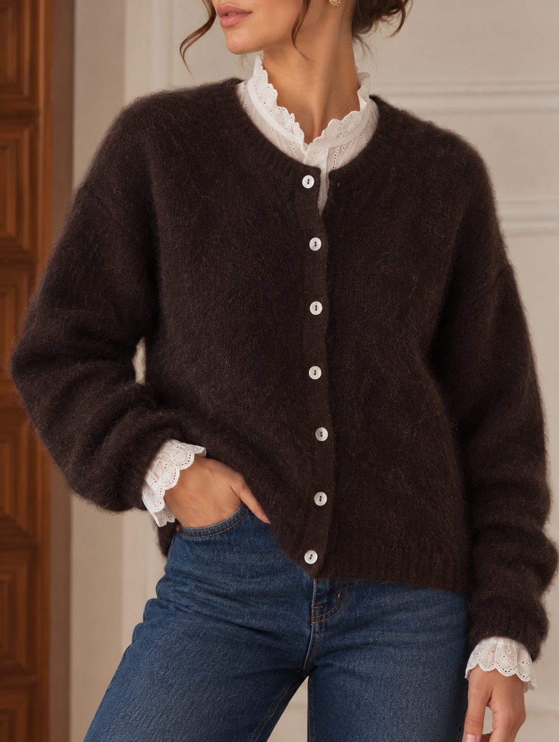 Gilet Louise Chocolat