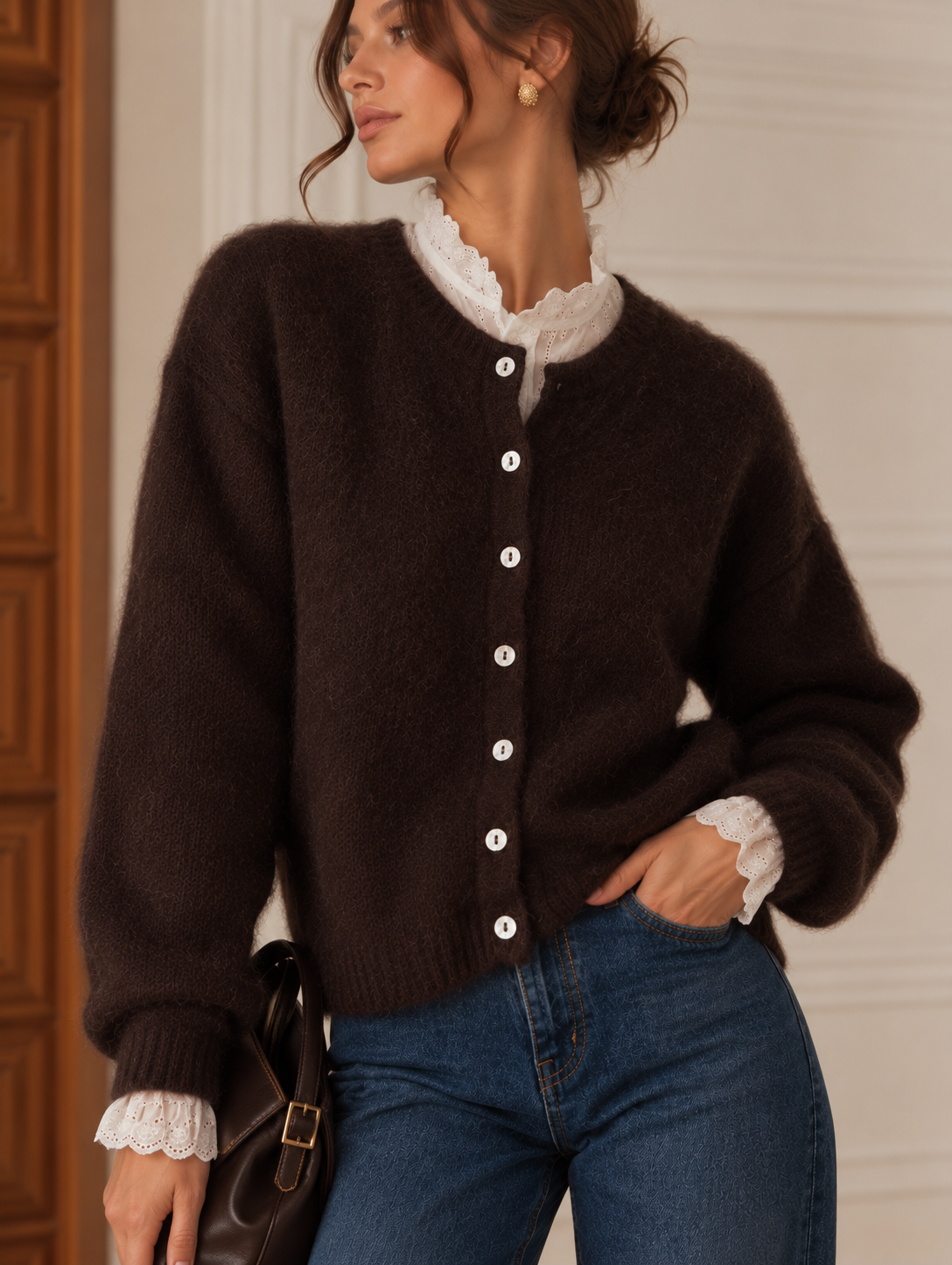Gilet Louise Chocolat