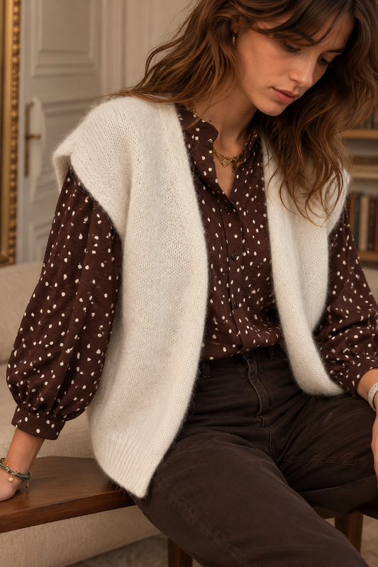 Luna Ivory Cardigan