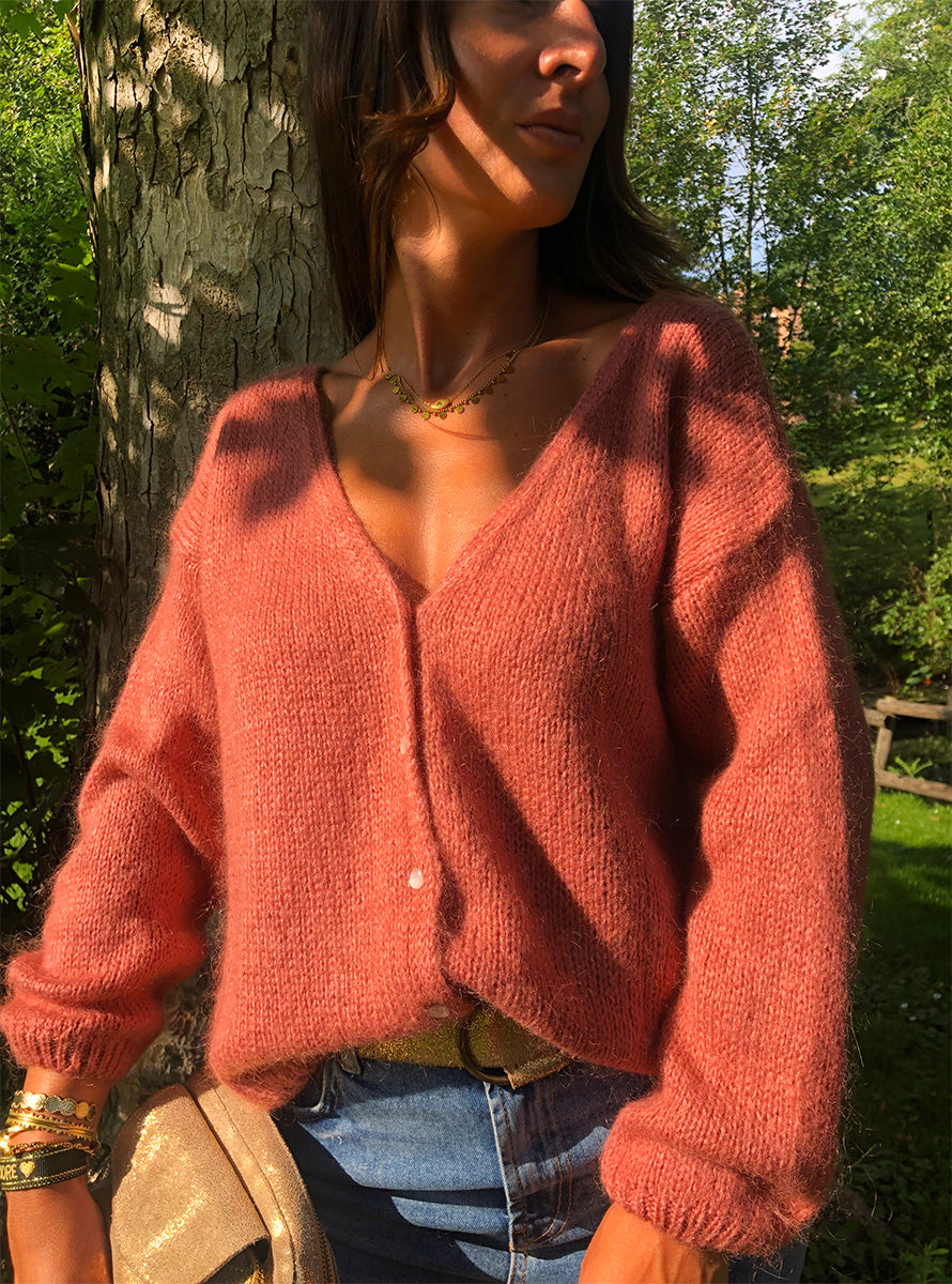 Gilet Molly Bois de Rose