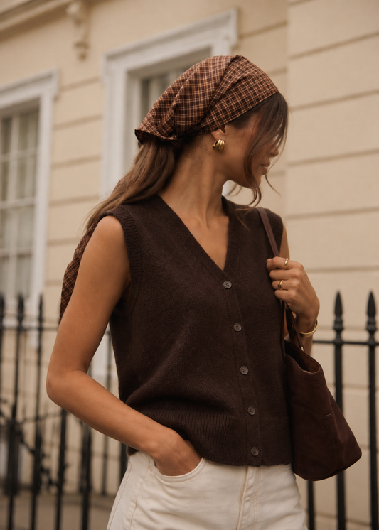 Gilet Nolwenn Marron