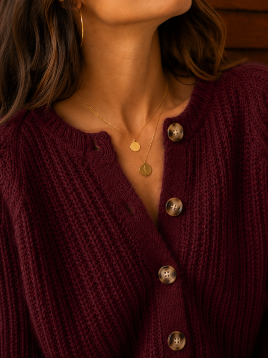 Gilet Malia Bordeaux