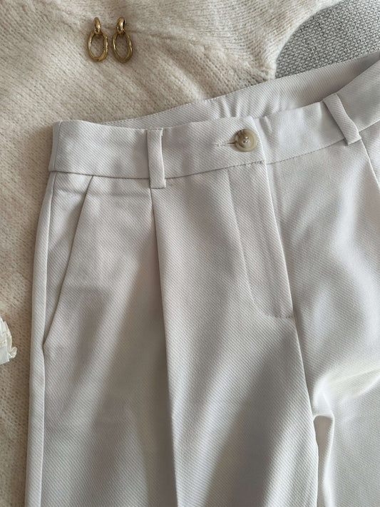 Pantalon Adèle Ivoire
