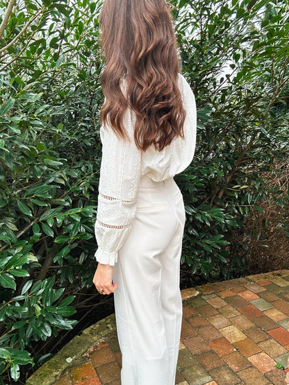 Pantalon Adèle Ivoire